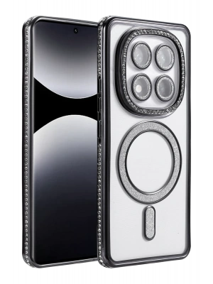 Newface Xiaomi Redmi Note 14 Pro 4G Joke Simli Magneticsafe Kılıf - Siyah