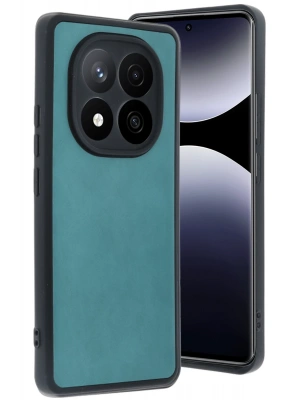 Newface Xiaomi Redmi Note 14 Pro 4G Kılıf Aras Deri Kapak - Açık Yeşil