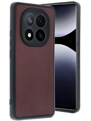 Newface Xiaomi Redmi Note 14 Pro 4G Kılıf Aras Deri Kapak - Bordo