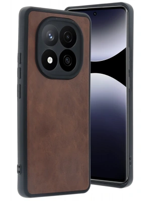 Newface Xiaomi Redmi Note 14 Pro 4G Kılıf Aras Deri Kapak - Taba