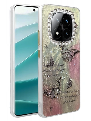 Newface Xiaomi Redmi Note 14 Pro 4G Kılıf Blade Aynalı Desenli Kapak - Desen 6