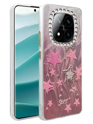 Newface Xiaomi Redmi Note 14 Pro 4G Kılıf Blade Aynalı Desenli Kapak - Desen 7