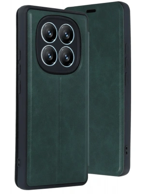 Newface Xiaomi Redmi Note 14 Pro 4G Kılıf Flip Cover - Koyu Yeşil