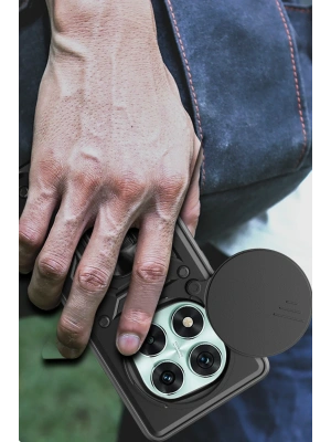 Newface Xiaomi Redmi Note 14 Pro 4G Kılıf Pars Lens Yüzüklü Silikon - Lacivert