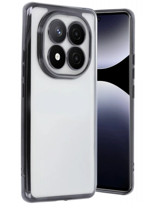 Newface Xiaomi Redmi Note 14 Pro 4G Kılıf Razer Lensli Silikon - Siyah