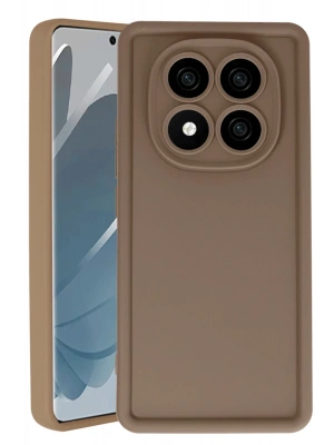 Newface Xiaomi Redmi Note 14 Pro 4G Kılıf Viera Silikon - Kahverengi