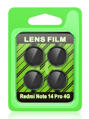 Newface Xiaomi Redmi Note 14 Pro 4G Raze Metal Kamera Lens - Siyah