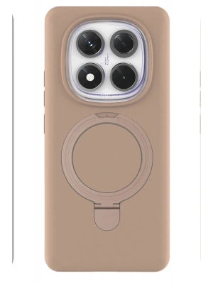 Newface Xiaomi Redmi Note 14 Pro 4G Regal Magsafe Standlı Kapak - Çöl Titanyum