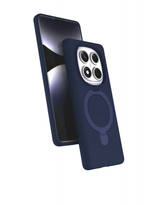 Newface Xiaomi Redmi Note 14 Pro 4G Regal Magsafe Standlı Kapak - Lacivert