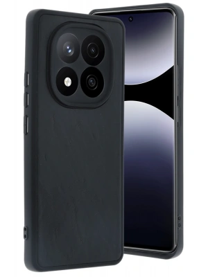 Newface Xiaomi Redmi Note 14 Pro 5G Kılıf Aras Deri Kapak - Siyah