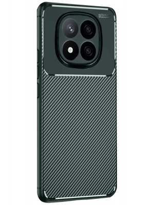 Newface Xiaomi Redmi Note 14 Pro 5G Kılıf Auto Focus Karbon Kapak - Koyu Yeşil
