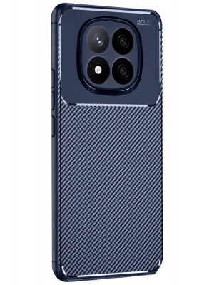 Newface Xiaomi Redmi Note 14 Pro 5G Kılıf Auto Focus Karbon Kapak - Lacivert