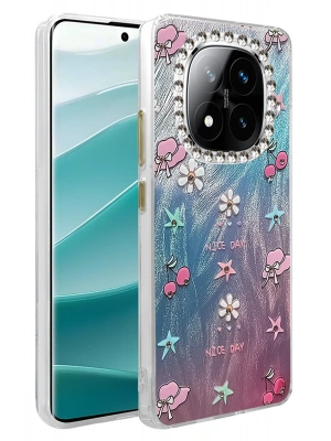 Newface Xiaomi Redmi Note 14 Pro 5G Kılıf Blade Aynalı Desenli Kapak - Desen 4