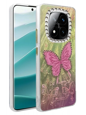 Newface Xiaomi Redmi Note 14 Pro 5G Kılıf Blade Aynalı Desenli Kapak - Desen 5