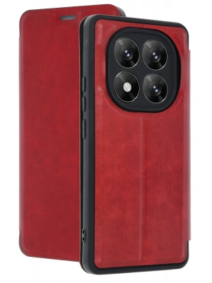 Newface Xiaomi Redmi Note 14 Pro 5G Kılıf Flip Cover - Kırmızı