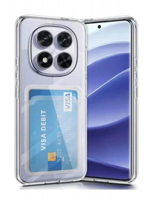 Newface Xiaomi Redmi Note 14 Pro 5G Kılıf Kart Şeffaf Silikon - Şeffaf