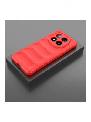 Newface Xiaomi Redmi Note 14 Pro 5G Kılıf Optimum Silikon - Kırmızı
