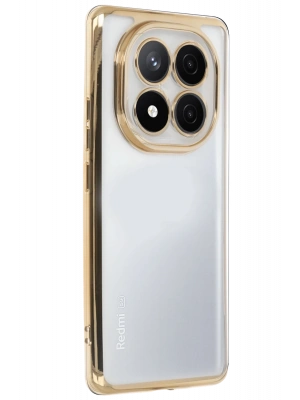 Newface Xiaomi Redmi Note 14 Pro 5G Kılıf Razer Lensli Silikon - Gold