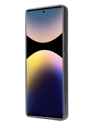 Newface Xiaomi Redmi Note 14 Pro 5G Kılıf Sara Kartvizitli Deri Kılıf - Siyah