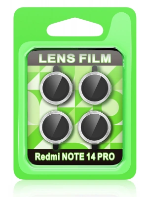 Newface Xiaomi Redmi Note 14 Pro 5G Raze Metal Kamera Lens - Gümüş