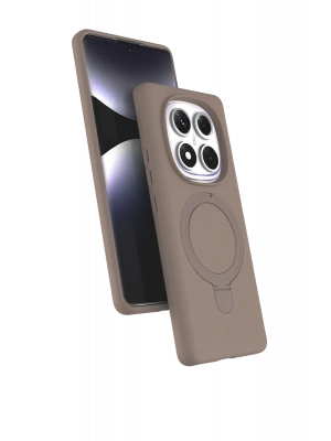 Newface Xiaomi Redmi Note 14 Pro 5G Regal Magsafe Standlı Kapak - Çöl Titanyum