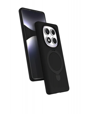 Newface Xiaomi Redmi Note 14 Pro 5G Regal Magsafe Standlı Kapak - Siyah