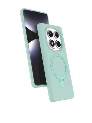 Newface Xiaomi Redmi Note 14 Pro 5G Regal Magsafe Standlı Kapak - Su Yeşili