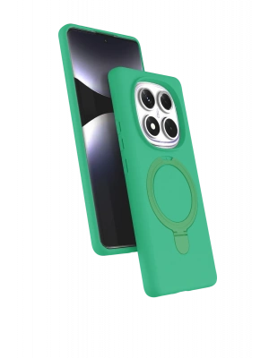 Newface Xiaomi Redmi Note 14 Pro 5G Regal Magsafe Standlı Kapak - Yeşil