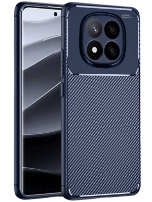 Newface Xiaomi Redmi Note 14 Pro Plus Kılıf Auto Focus Karbon Kapak - Lacivert