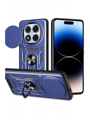 Newface Xiaomi Redmi Note 14 Pro Plus Kılıf Pars Lens Yüzüklü Silikon - Lacivert