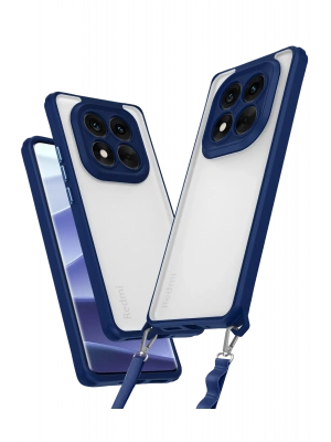 Newface Xiaomi Redmi Note 14 Pro Plus Kılıf Penta Silikon Kılıf - Lacivert