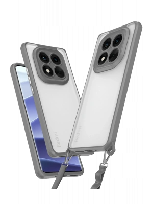 Newface Xiaomi Redmi Note 14 Pro Plus Kılıf Penta Silikon Kılıf - Titan Gri