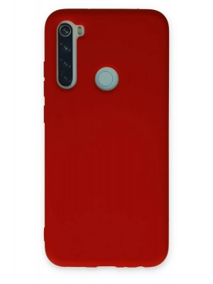 Newface Xiaomi Redmi Note 8 Kılıf Nano içi Kadife Silikon - Kırmızı