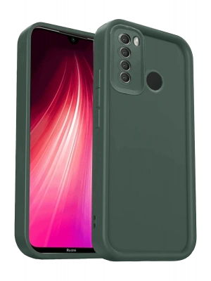 Newface Xiaomi Redmi Note 8 Kılıf Viera Silikon - Koyu Yeşil