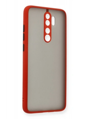 Newface Xiaomi Redmi Note 8 Pro Kılıf Montreal Silikon Kapak - Kırmızı