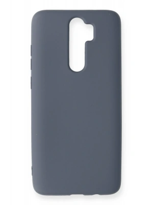 Newface Xiaomi Redmi Note 8 Pro Kılıf Nano içi Kadife Silikon - Gri