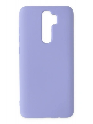 Newface Xiaomi Redmi Note 8 Pro Kılıf Nano içi Kadife Silikon - Lila