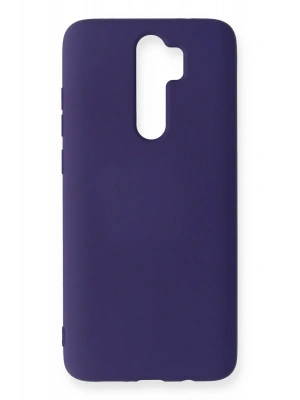Newface Xiaomi Redmi Note 8 Pro Kılıf Nano içi Kadife Silikon - Mor