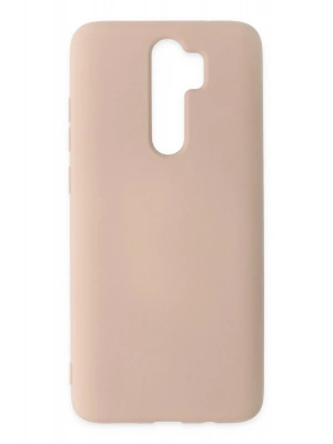 Newface Xiaomi Redmi Note 8 Pro Kılıf Nano içi Kadife Silikon - Pudra