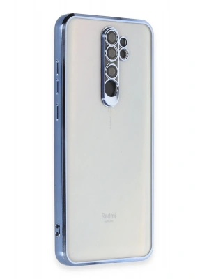 Newface Xiaomi Redmi Note 8 Pro Kılıf Razer Lensli Silikon - Açık Mavi