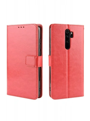 Newface Xiaomi Redmi Note 8 Pro Kılıf Trend S Plus Kapaklı Kılıf - Kırmızı