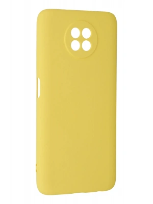 Newface Xiaomi Redmi Note 9 5G Kılıf Nano içi Kadife Silikon - Sarı