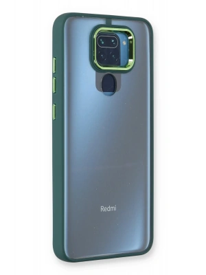Newface Xiaomi Redmi Note 9 Kılıf Dora Kapak - Haki Yeşil