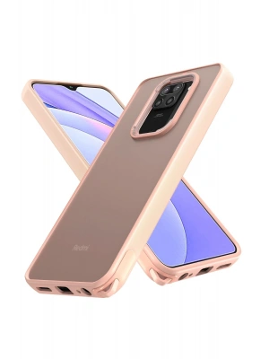 Newface Xiaomi Redmi Note 9 Kılıf Elegant Kapak - Pudra