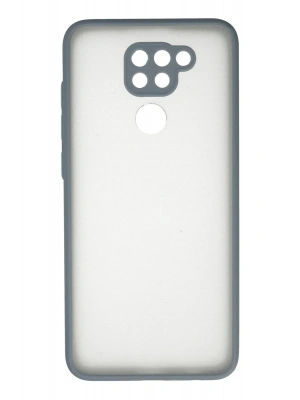 Newface Xiaomi Redmi Note 9 Kılıf Montreal Silikon Kapak - Gri