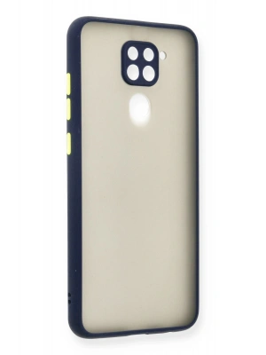 Newface Xiaomi Redmi Note 9 Kılıf Montreal Silikon Kapak - Lacivert