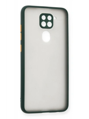 Newface Xiaomi Redmi Note 9 Kılıf Montreal Silikon Kapak - Yeşil