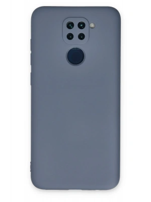 Newface Xiaomi Redmi Note 9 Kılıf Nano içi Kadife Silikon - Gri