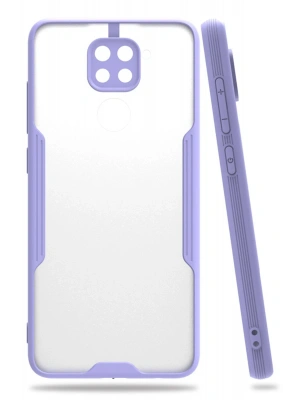 Newface Xiaomi Redmi Note 9 Kılıf Platin Silikon - Lila