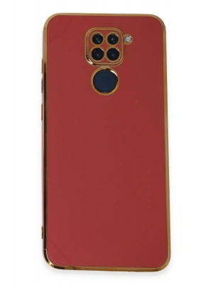 Newface Xiaomi Redmi Note 9 Kılıf Volet Silikon - Kırmızı